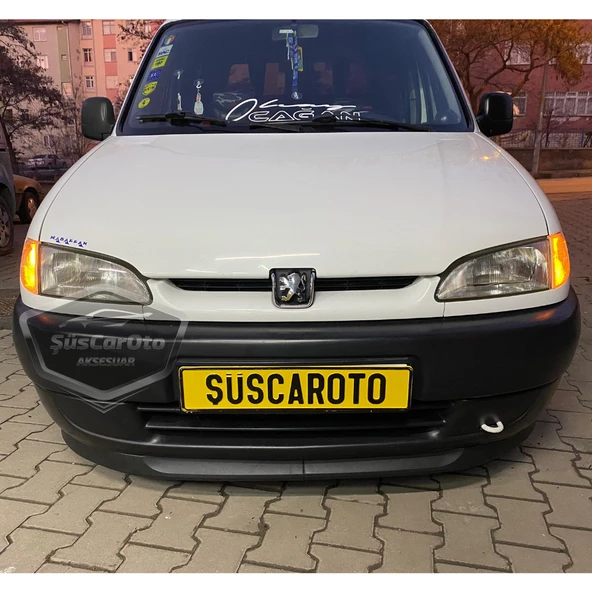 Peugeot Partner 1 1996-2003 Uyumlu Üniversal Astra H lip Esnek Ön Lip 2 Parça Tampon Altı Dil Karlık Ön Ek - 5