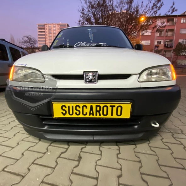 Peugeot Partner 1 1996-2003 Uyumlu Üniversal Astra H lip Esnek Ön Lip 2 Parça Tampon Altı Dil Karlık Ön Ek - 9