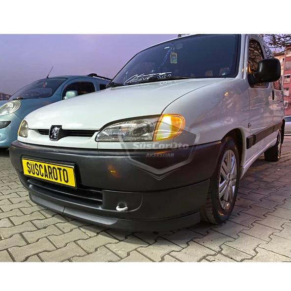 Peugeot Partner 1 1996-2003 Uyumlu Üniversal Astra H lip Esnek Ön Lip 2 Parça Tampon Altı Dil Karlık Ön Ek - 6