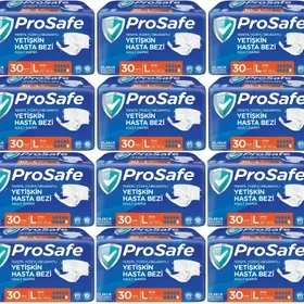 Prosafe Belbantlı Büyük Boy L 30'lu 12 Adet Hasta Bezi