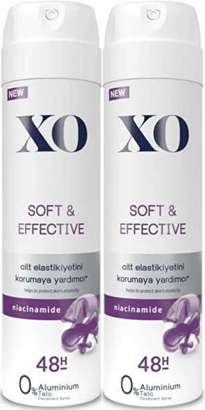 XO Deodorant 150ML Women-Kadın Soft & Effective (2 Li Set)