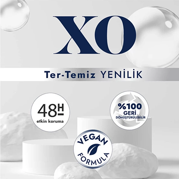 XO Deodorant 150ML Men-Erkek Invisible & Protect (5 Li Set) - 5