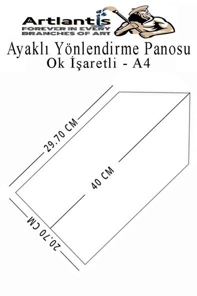 Ok Şekilli Dekoratif Alan İçi Ve Dışı Yönlendirme Panosu 1 Adet Ayaklı Bilgilendirme Bilgi Standı Otel Restaurant Semineri Toplantı - 2