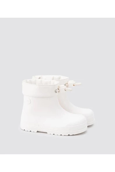 Igor W10305 001 Mendi Beyaz Çocuk Yağmur Çizmesi