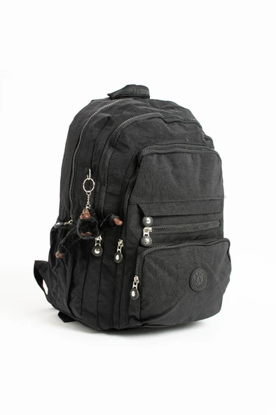 Unisex Sırt Çantası Hafif Yağmur Geçirmez Klinkır Kumaş Laptop Bölmeli Seyahat Çantası 43*30 Cm - 5