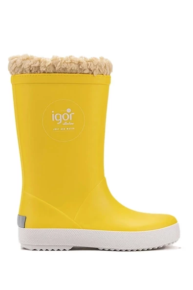 Igor W10207 008 Splash Nautıco Borreguıto Sarı İçi Kürklü Çocuk Yağmur Çizmesi - Resim 2