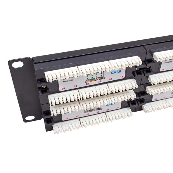 POWERMASTER PM-18501 48 PORT UTP CAT6 PATCH PANEL - 5
