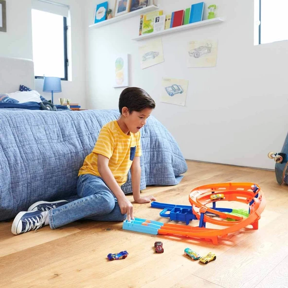 Orjinal Hot Wheels İkili Yarış ve Akrobasi Pisti - Resim 2