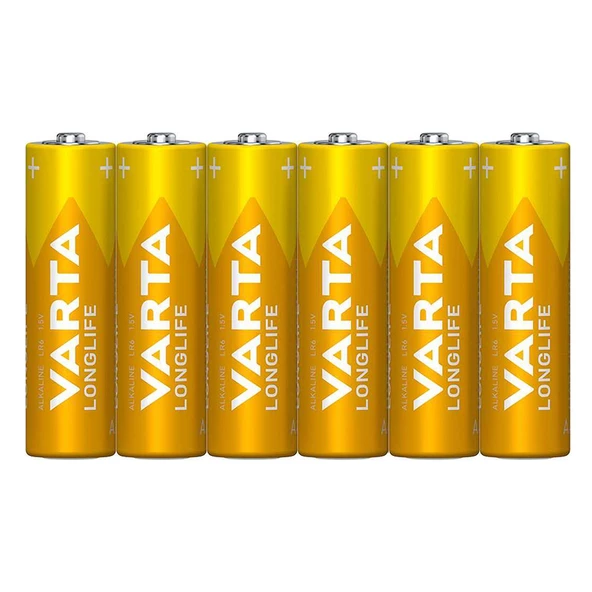 VARTA LONGLIFE ALKALİN AA KALEM PİL (6LI PAKET)