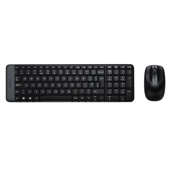 Logitech MK220 Q Tr Siyah Kablosuz Klavye Mouse Set