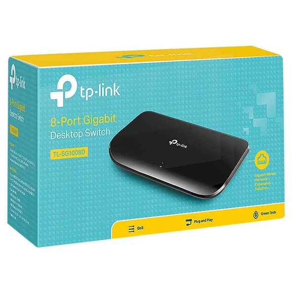 TP-Link TL-SG1008D 8 Port 10/100/1000 Gigabit Switch - 6