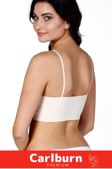 Özel Üretim Toparlayıcı Nefes Alabilen Kumaş Zarif İç Göstermeyen İnce Askılı Sporcu Kadın Bustiyer - 3