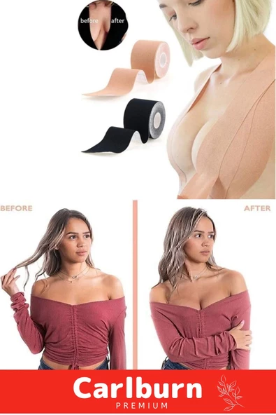 Yeni Ürün Suya Tere Dayanıklı Göğüs Kaldırıcı Dikleştirici Sabitleyici Şekillendirici Bant - 5 Metre - 3