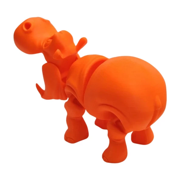 3d Hareketli Oyuncak Su Aygırı & Dekor - Turuncu - Resim 6