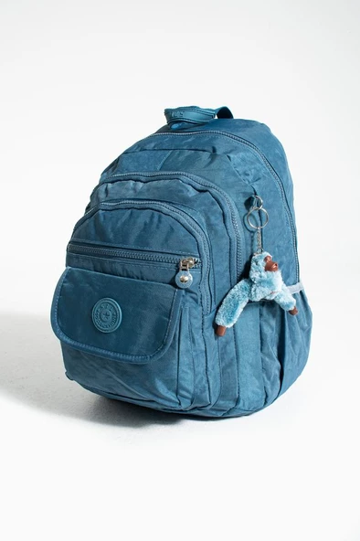 Klinkır Kumaş Kadın Sırt Çantası Hafif Yağmur Geçirmez Günlük Kullanım İçin İdeal 37*27 Cm - 9
