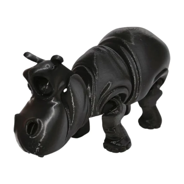 3d Hareketli Oyuncak Su Aygırı & Dekor - Siyah ürün görseli 1