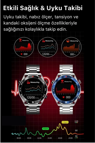 Yeni Nesil SK4 Ultimate Amoled HD Oval Ekran Spor Sağlık Sensörlü IOS Android Uyumlu Akıllı Saat - 5