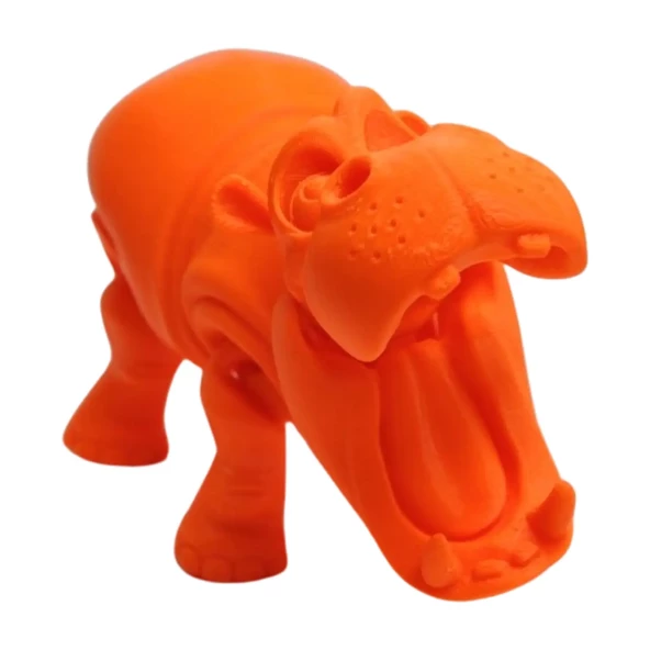 3d Hareketli Oyuncak Su Aygırı & Dekor - Turuncu - Resim 5