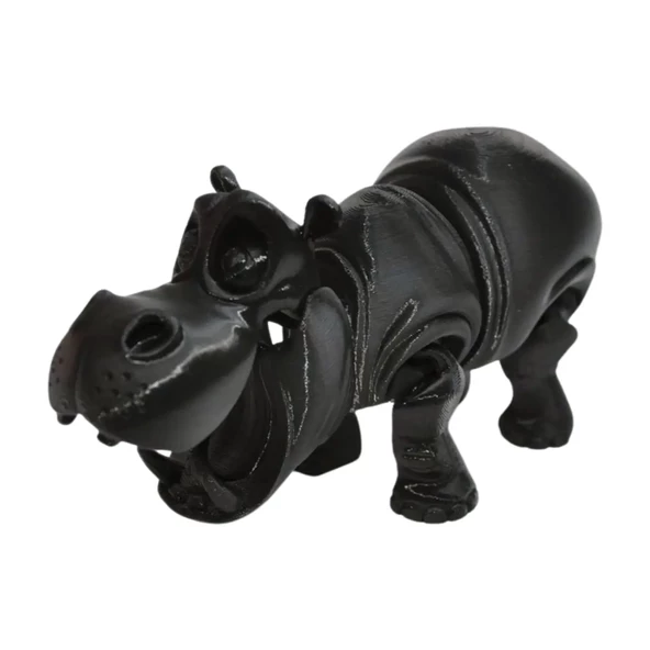 3d Hareketli Oyuncak Su Aygırı & Dekor - Siyah - Resim 2