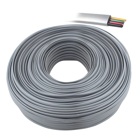 TELEFON KABLOSU 4LÜ GRİ FLAT KÖKEN KABLO 100 METRE ARTAR - 2