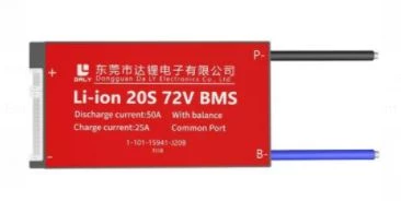 Daly Bms 20S 72V Deşarj 40A -Şarj 20A Balanslı Pil Koruma Modülü