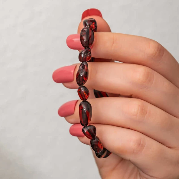 Yetişkin Damla Kehribar Bileklik - 3