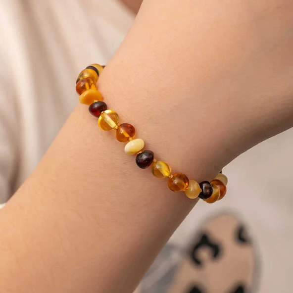 Bebek Damla Kehribar Bileklik - 5