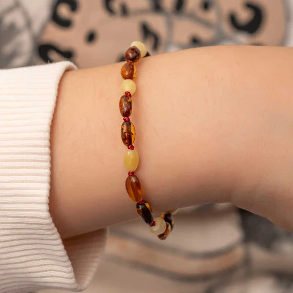 Bebek Damla Kehribar Bileklik - 4