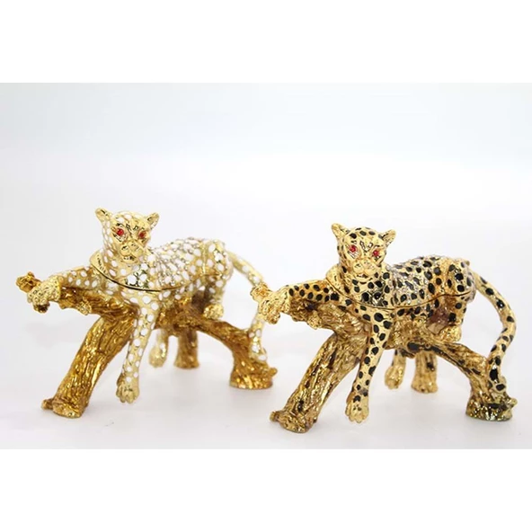 Taşlı Tekli Leopar Biblo - 2