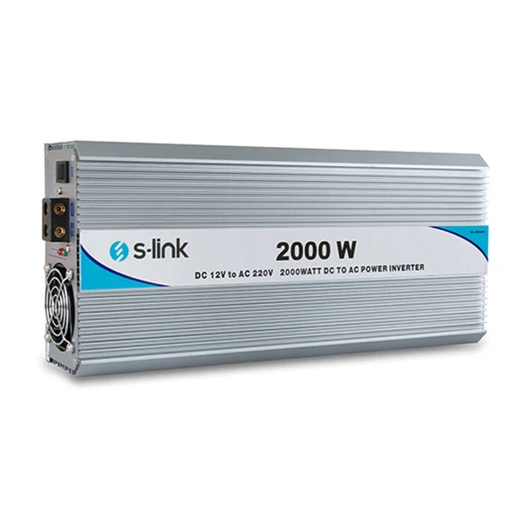 S-Link SL-2000W Dc12v-Ac230v 2000W İnverter