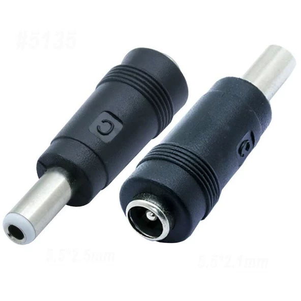 Dc 2.1 Mm Dişi / 2.5 Mm Erkek Çevirici Jack Fiş