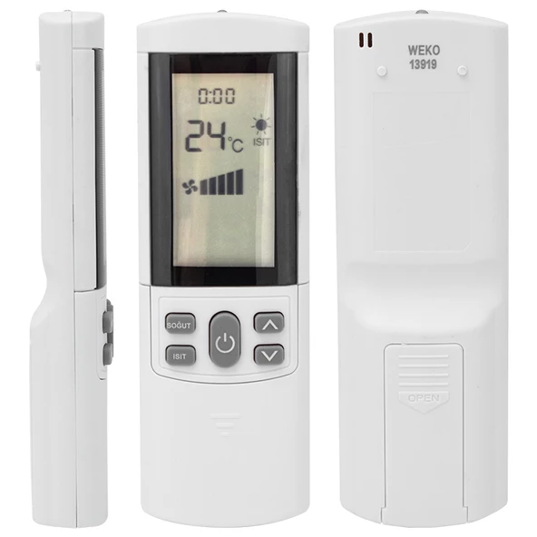 Vestel Yeni Model Kapaklı Beyaz Klima Kumandası ürün görseli 1