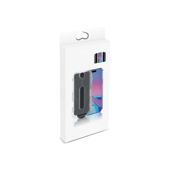 Gpack Apple iPhone 16 Ekran Koruyucu Hayalet Cam Kolay Kurulum 5D Magic Privacy Glass Şeffaf - 2