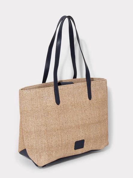 Gap Kadın Hasır Omuz Çantası Bej 15938 - Resim 2