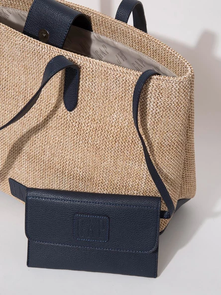 Gap Kadın Hasır Omuz Çantası Bej 15938 - Resim 3