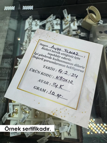 22 Ayar Altın 3 Sıra Trabzon Hasır Küpe - 2