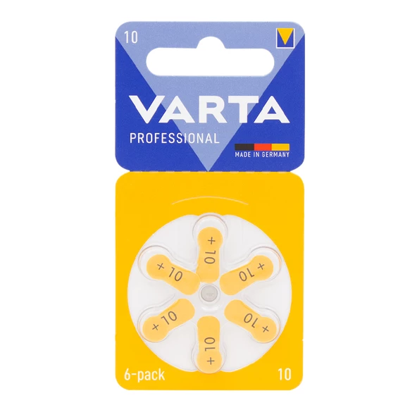 VARTA 10 NO KULAKLIK PİLİ 6LI PAKET (4593)