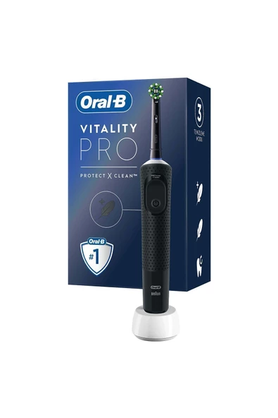 Oral-B D103 Vitality Pro Siyah Diş Fırçası ürün görseli 1
