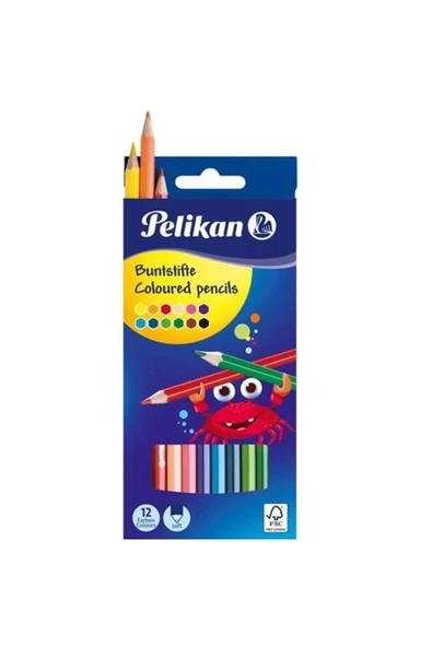 Pelikan 12'li Kuru Boya Kalemi / Bs12ln