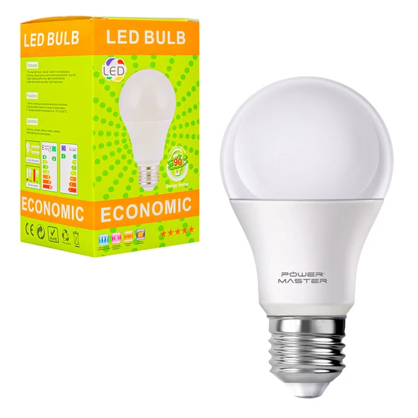 E27-220V 9 WATT 6500K BEYAZ LED AMPUL (4593)