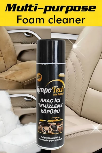 Araç Içi Köpük Temizleme Spreyi 500 Ml, Susuz Motor Temizleme Spreyi 500 ml 2'li Set - 3