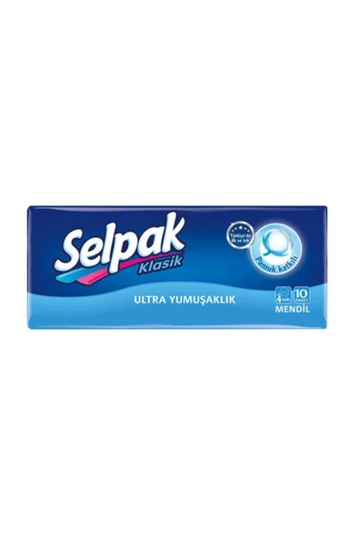 Selpak Klasik Mendil 4 Katlı 10X4 Paket (40 Adet)