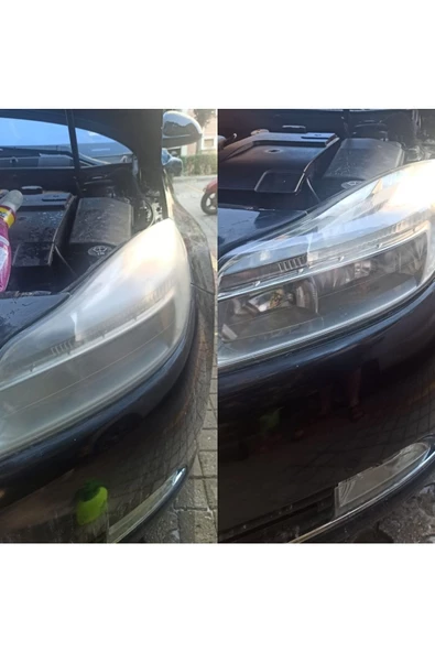 Buharlı Far Temizleme Sıvısı, Far Kimyasalı, Far Parlatıcı, Kloroform, Araba Farı Parlatıcı 500ml - 4