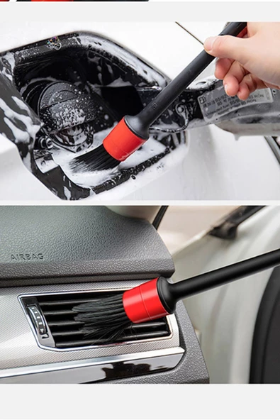 Araç temizleme fırçası, otomobil temizleme fırçası seti, araba detay fırçası 1 Adet - 2