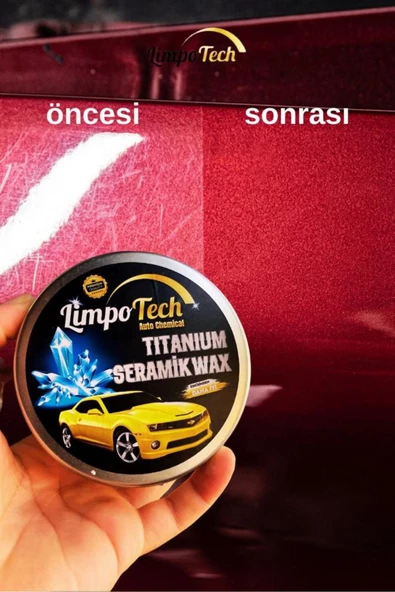LİMPOTECH TITANIUM SERAMİK WAX 150ML Krem Cila Boya Koruma SÜNGER - 2