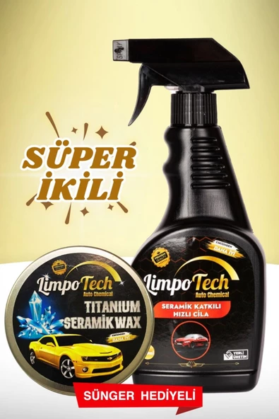 TITANIUM SERAMİK Wax 150 Ml /seramik Katkılı Hızlı Ve Pratik Cila 500ML waxcila - 2