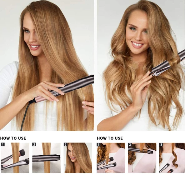 2 in 1 Curl Straight Confidence Saç Düzleştirici (4593) - 4