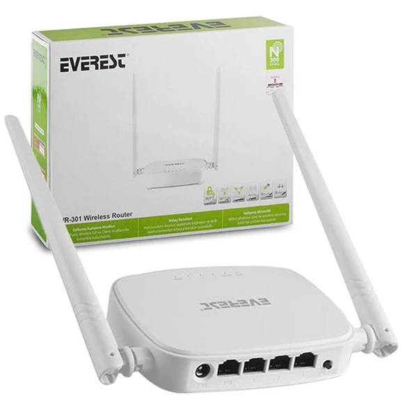 EVEREST EWR-301 300 MBPS ACCESS POINT+REPEATER+ KABLOSUZ ROUTER (4593) - 2