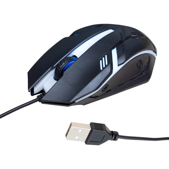 GM-001 4 RENKLİ KABLOLU GAMING MOUSE (4593)