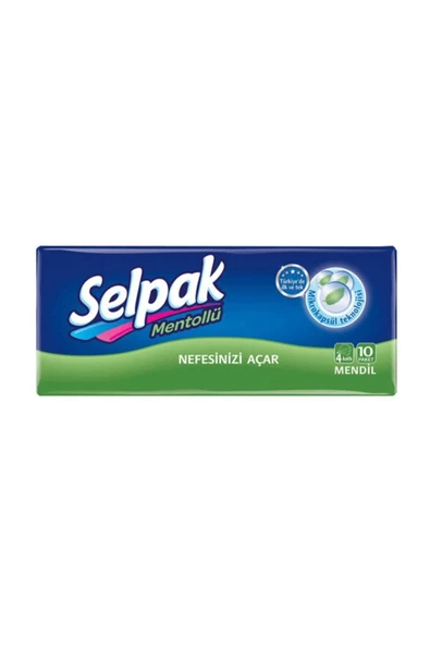 Selpak Mentollü Mendil 10 X 4 Paket (40 Adet)